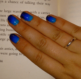book ombre blue