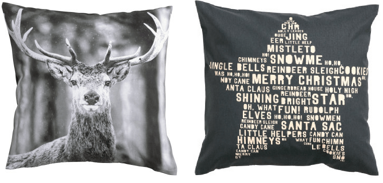 Winter Brights scatter cushions