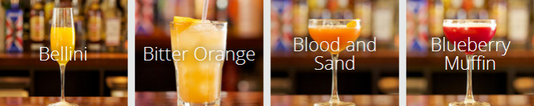 some of the amazing drinks on offer